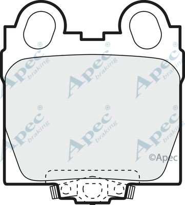 APEC BRAKING Piduriklotsi komplekt,ketaspidur PAD1126